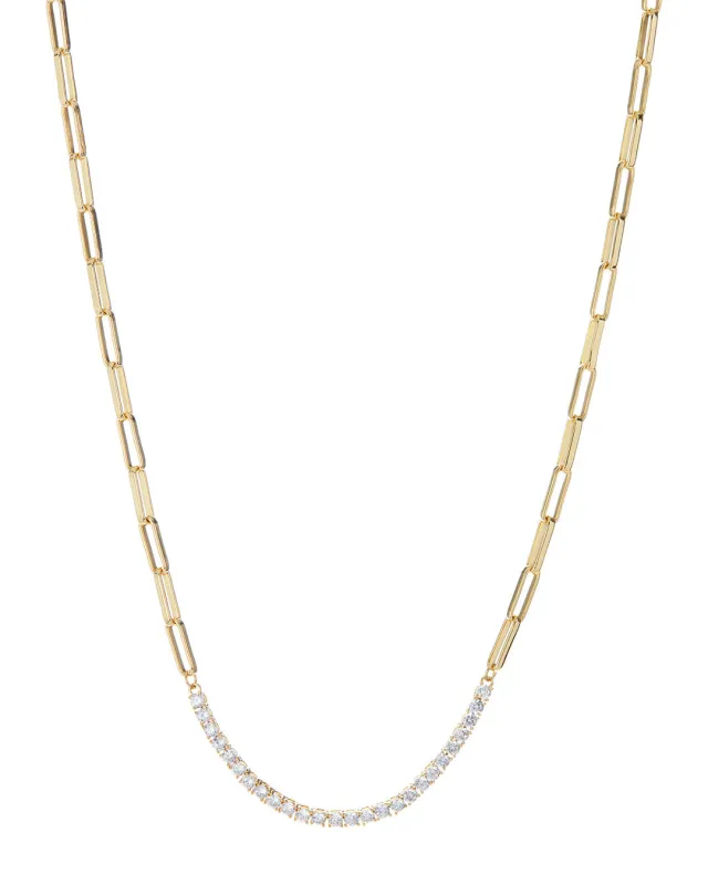 Ballier Chain Link Necklace- Gold made by Luv Aj