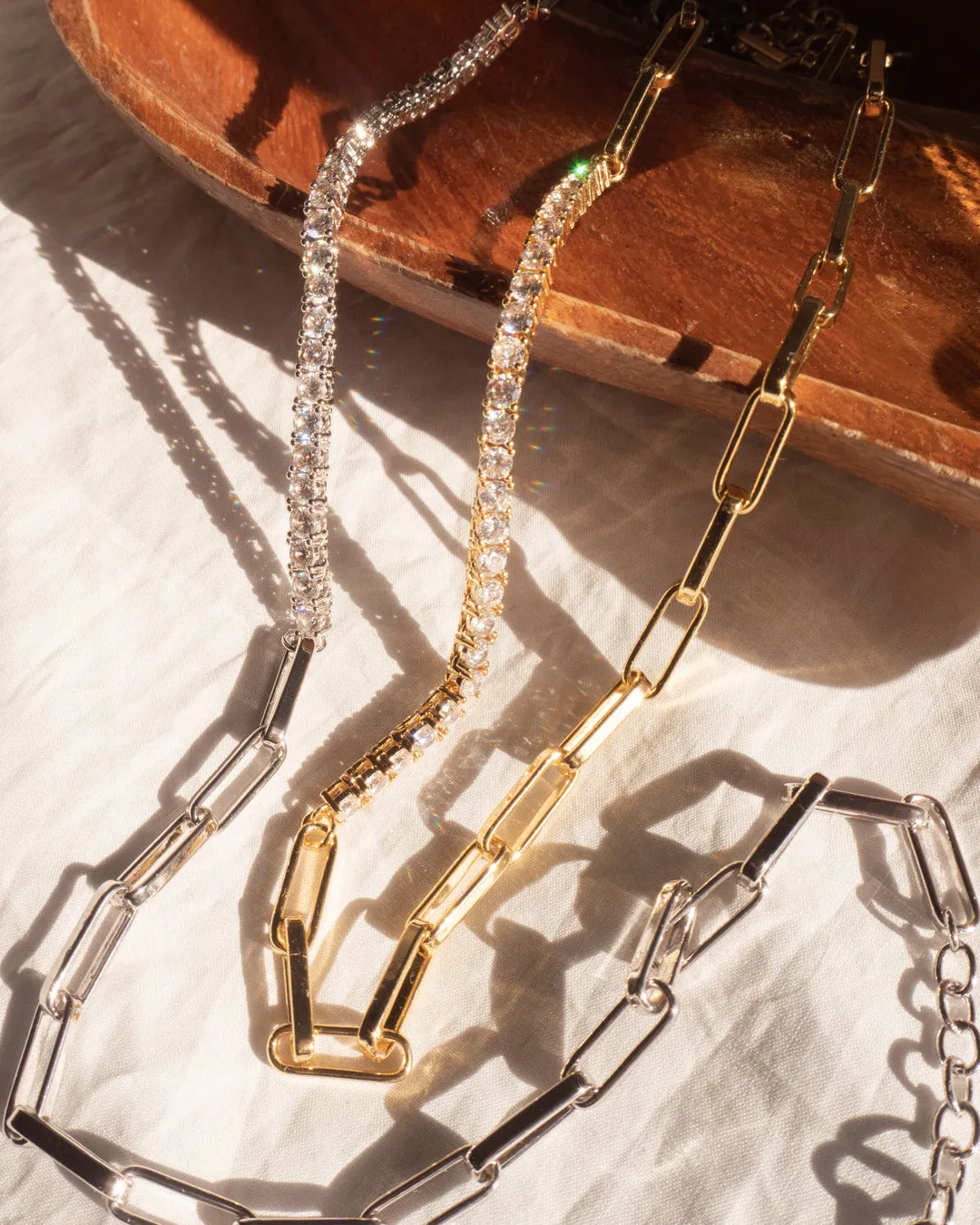 Ballier Chain Link Necklace- Silver sold by Luv Aj product image thumbnail 4