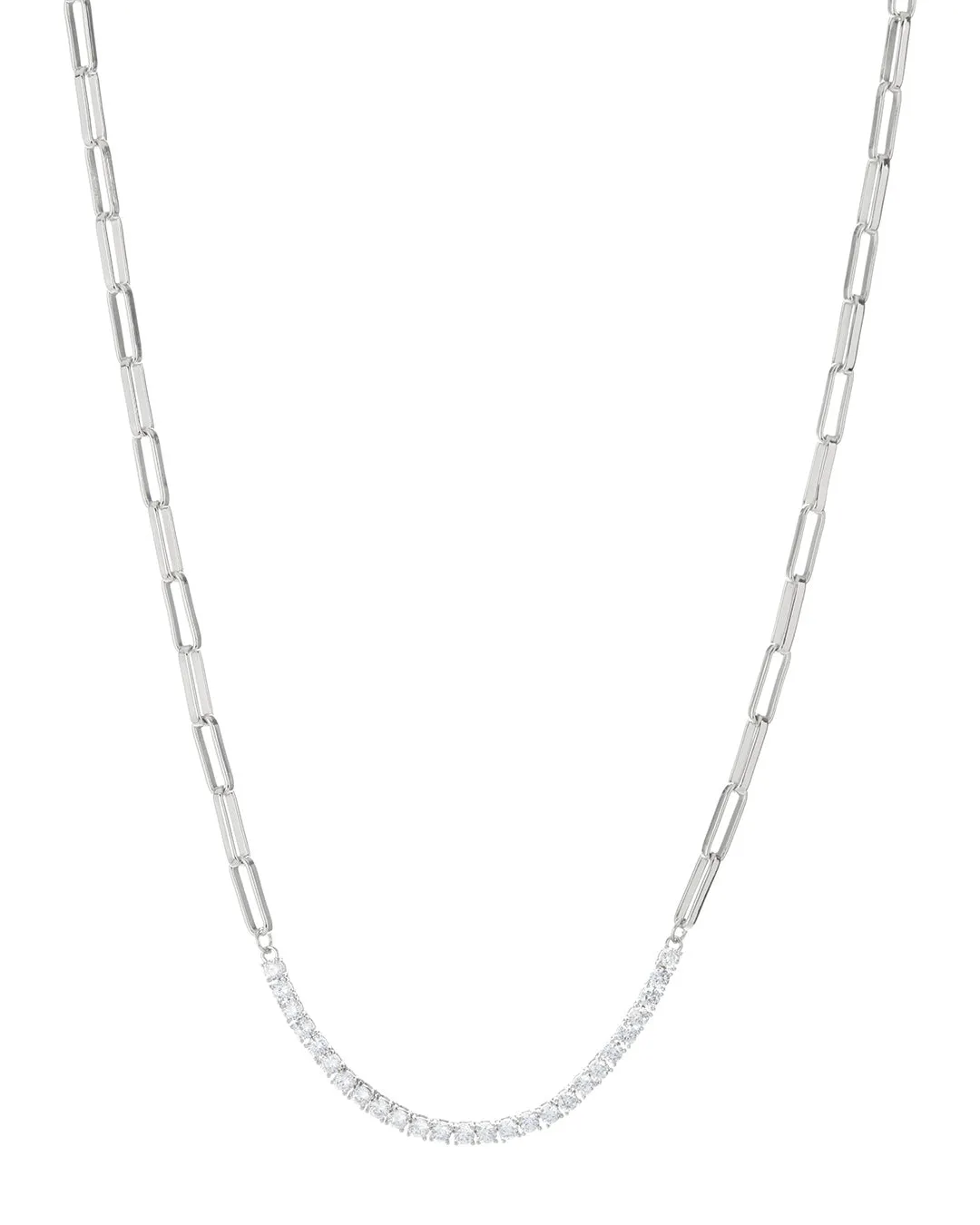 Ballier Chain Link Necklace- Silver sold by Luv Aj