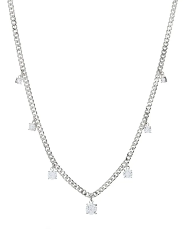 Cher Diamonte Necklace- Silver made by Luv Aj