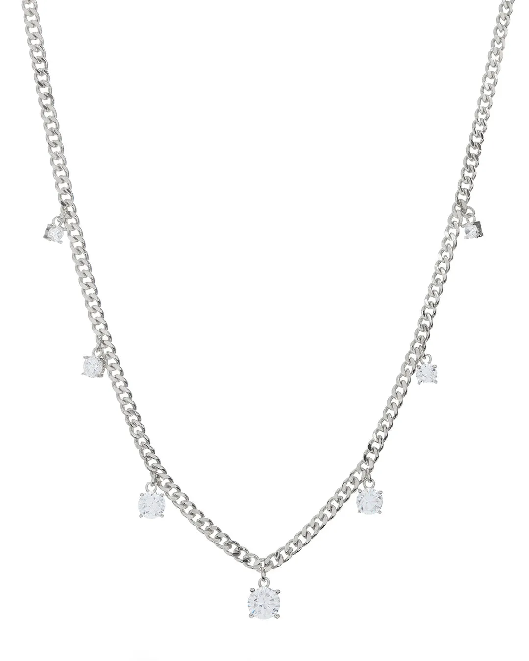 Cher Diamonte Necklace- Silver sold by Luv Aj