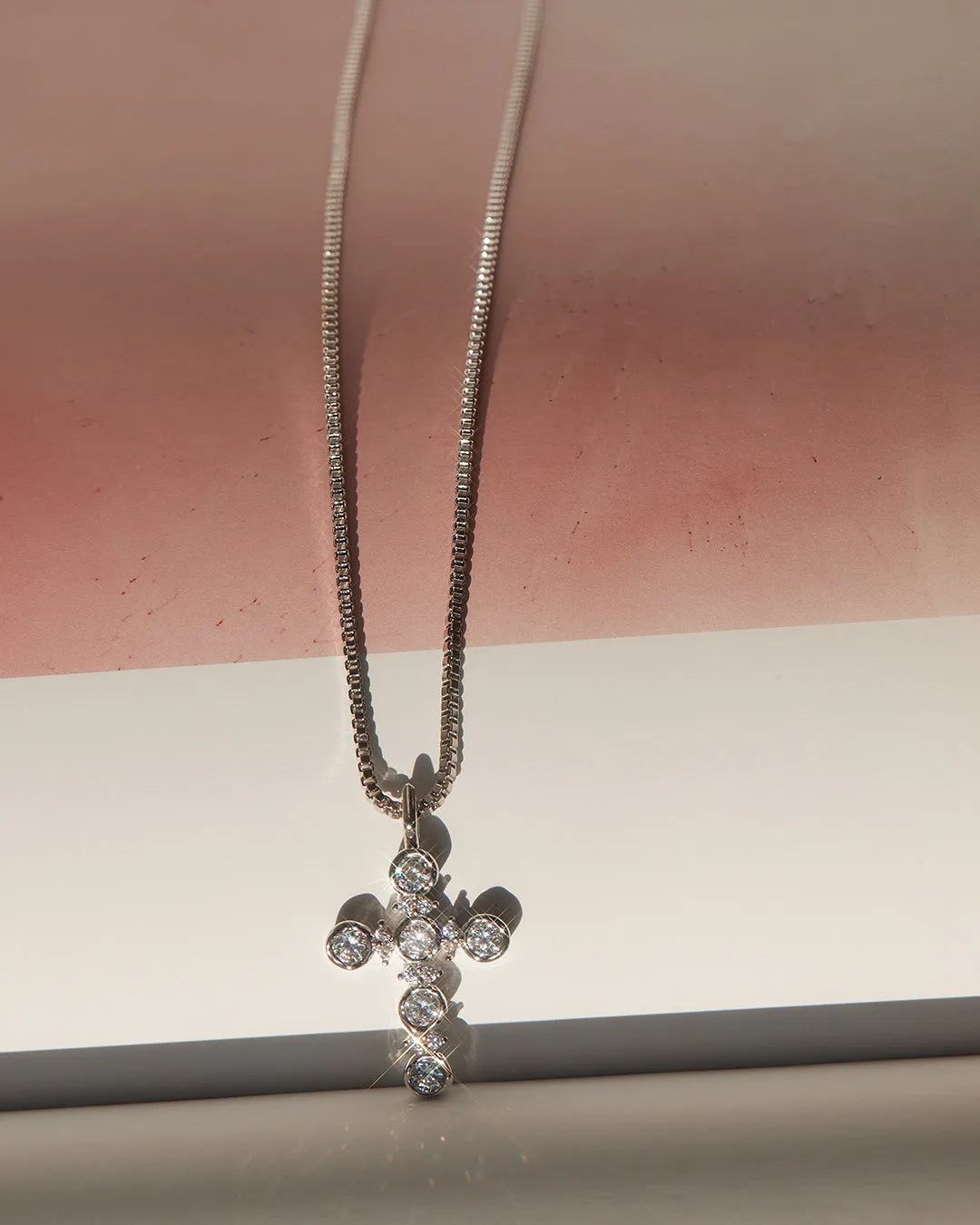 The Rosette Cross Charm Necklace sold by Luv Aj product image thumbnail 4