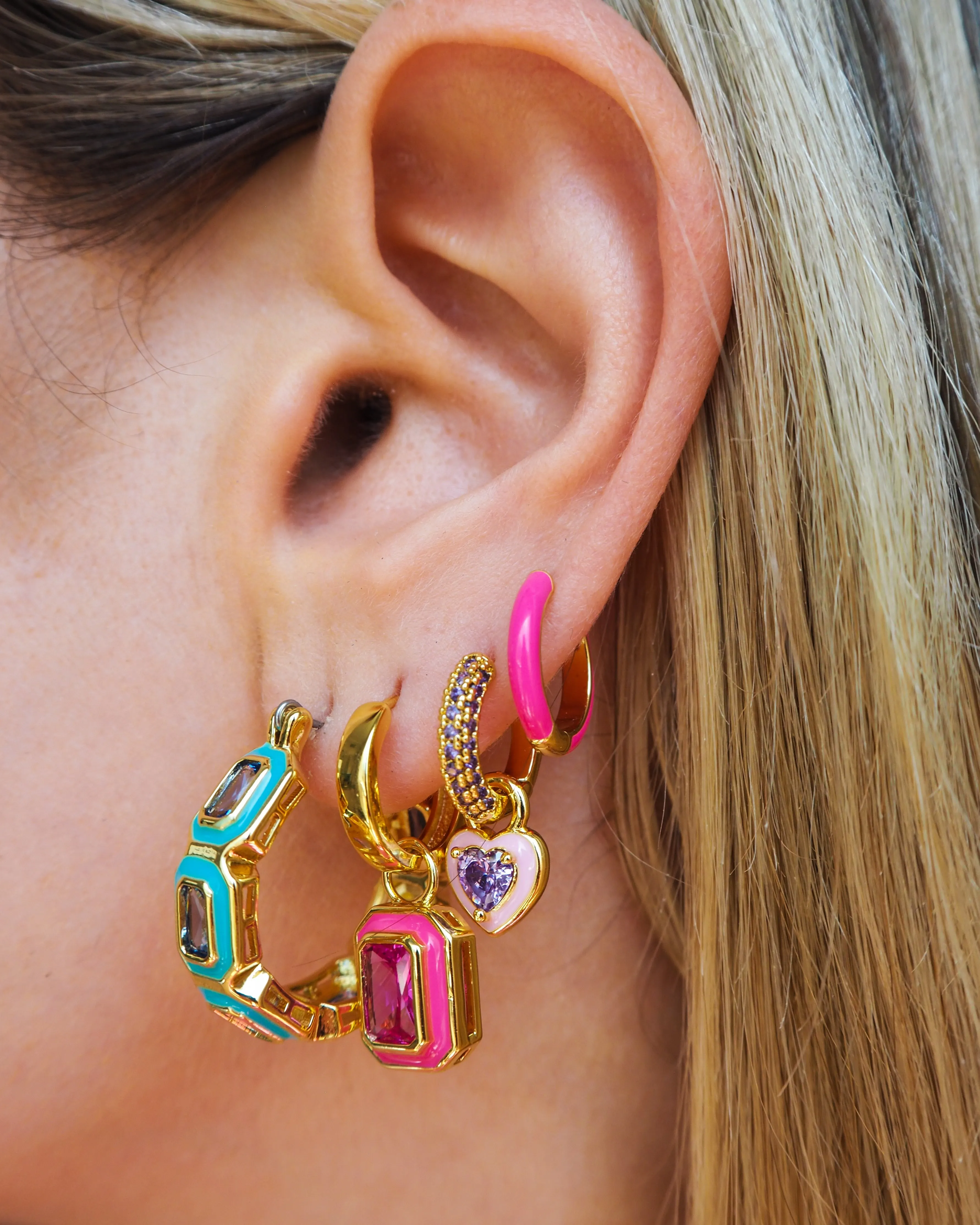 Puffy Heart Huggies- Pink- Gold sold by Luv Aj product image thumbnail 2