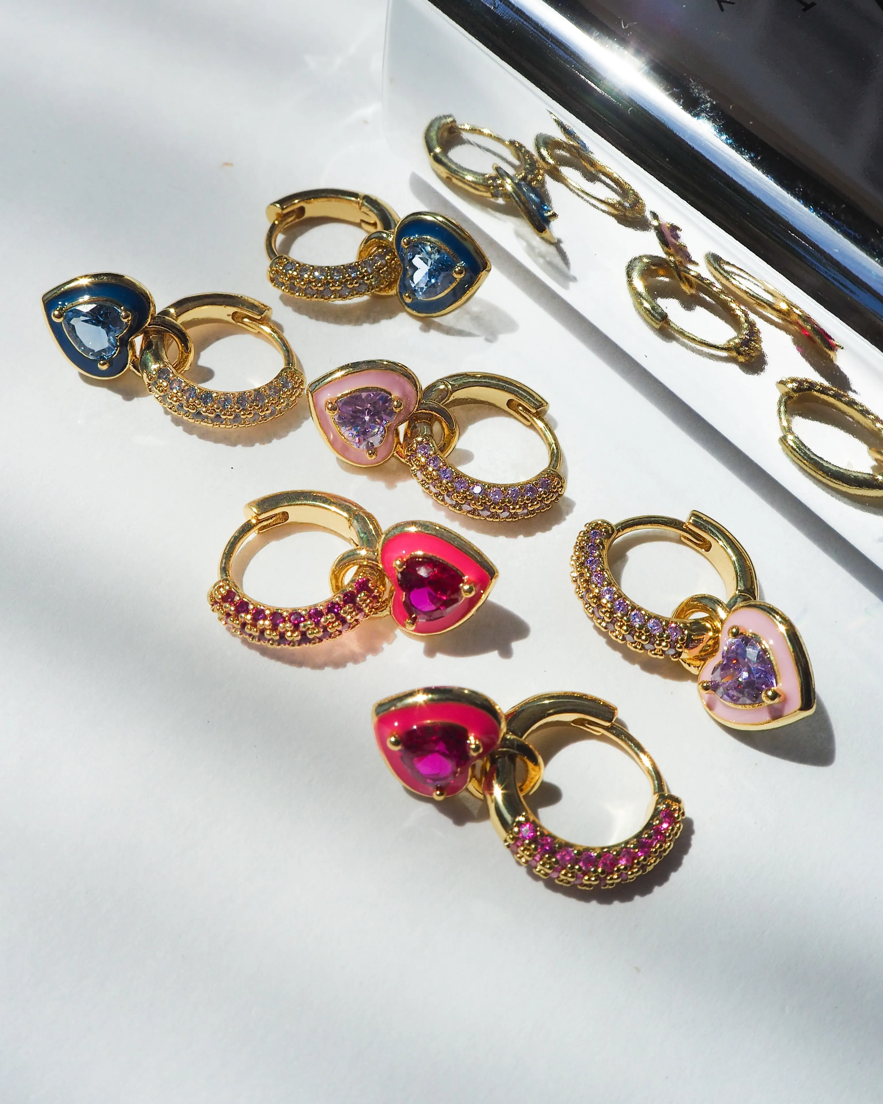 Puffy Heart Huggies- Pink- Gold sold by Luv Aj product image thumbnail 3