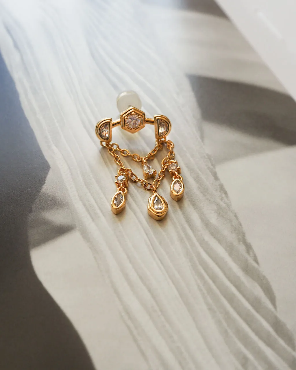 Stellar Bezel Shaker Studs- Silver sold by Luv Aj product image thumbnail 4