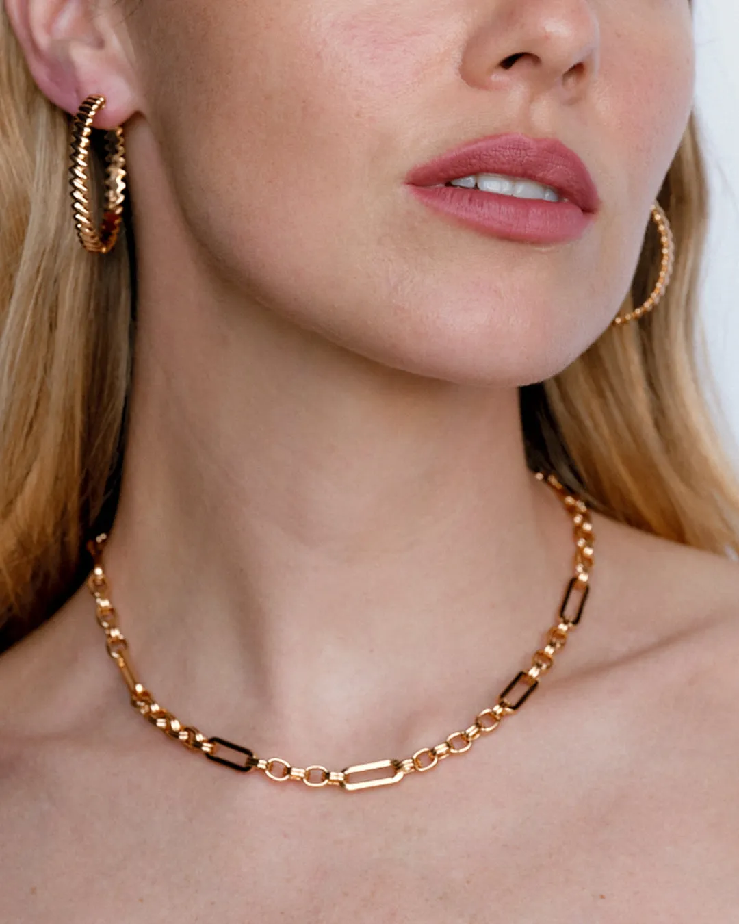 The Charlotte Link Chain Necklace sold by Luv Aj product image thumbnail 3