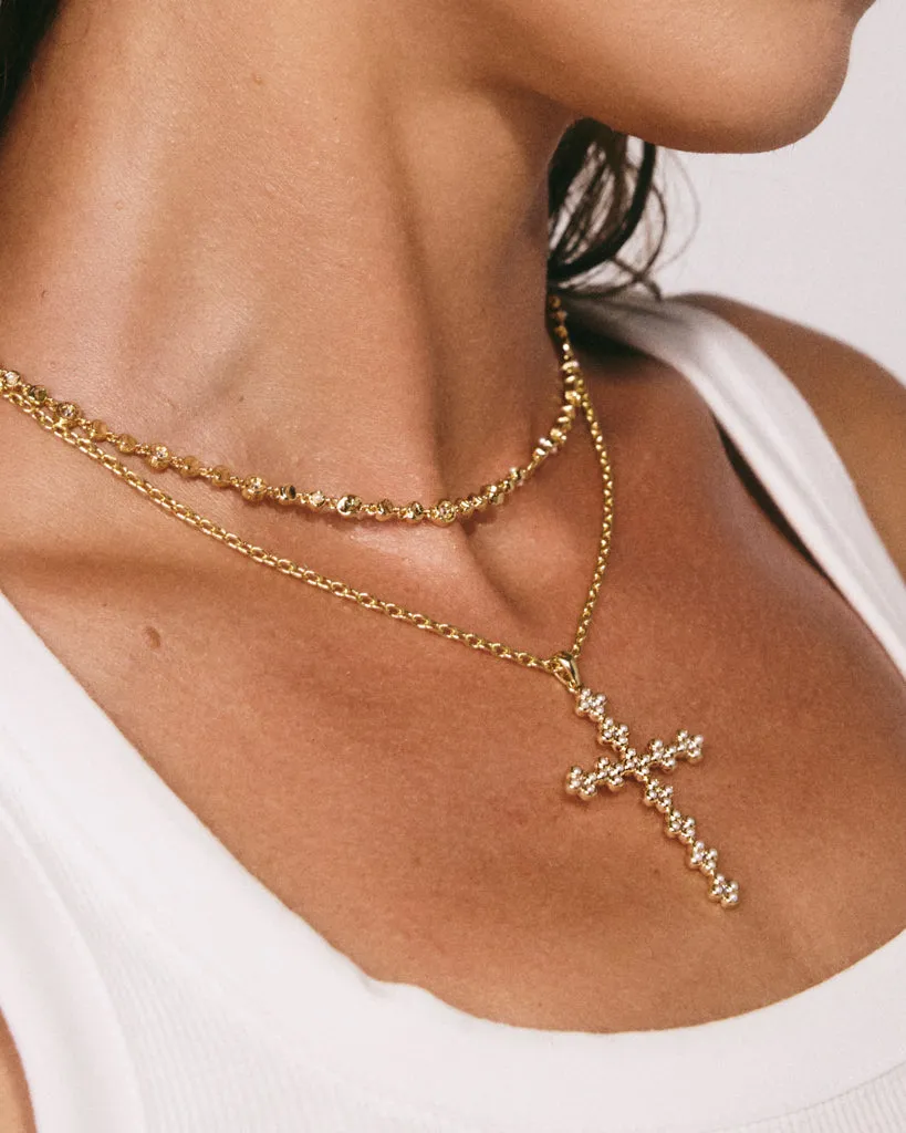 The Daisy Stud Cross Necklace sold by Luv Aj product image thumbnail 5