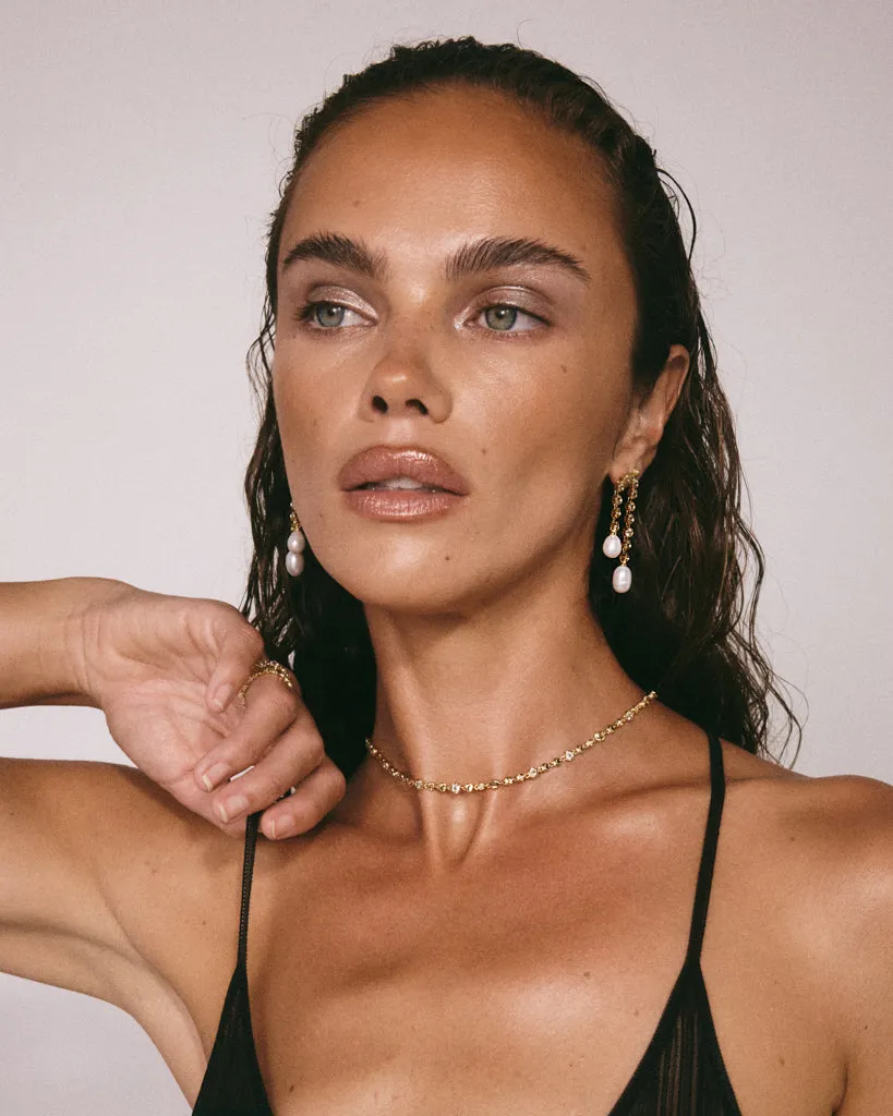 The Pave Pearl U Studs sold by Luv Aj product image thumbnail 5