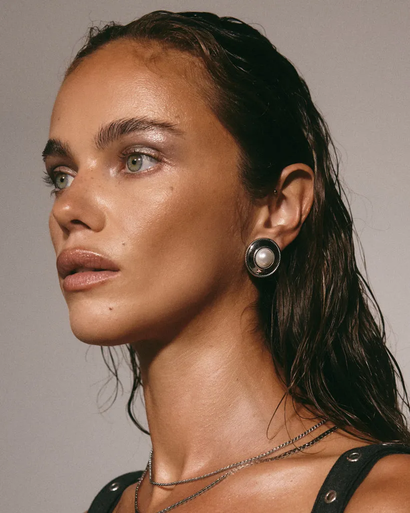 The Pearl Statement Studs sold by Luv Aj product image thumbnail 5