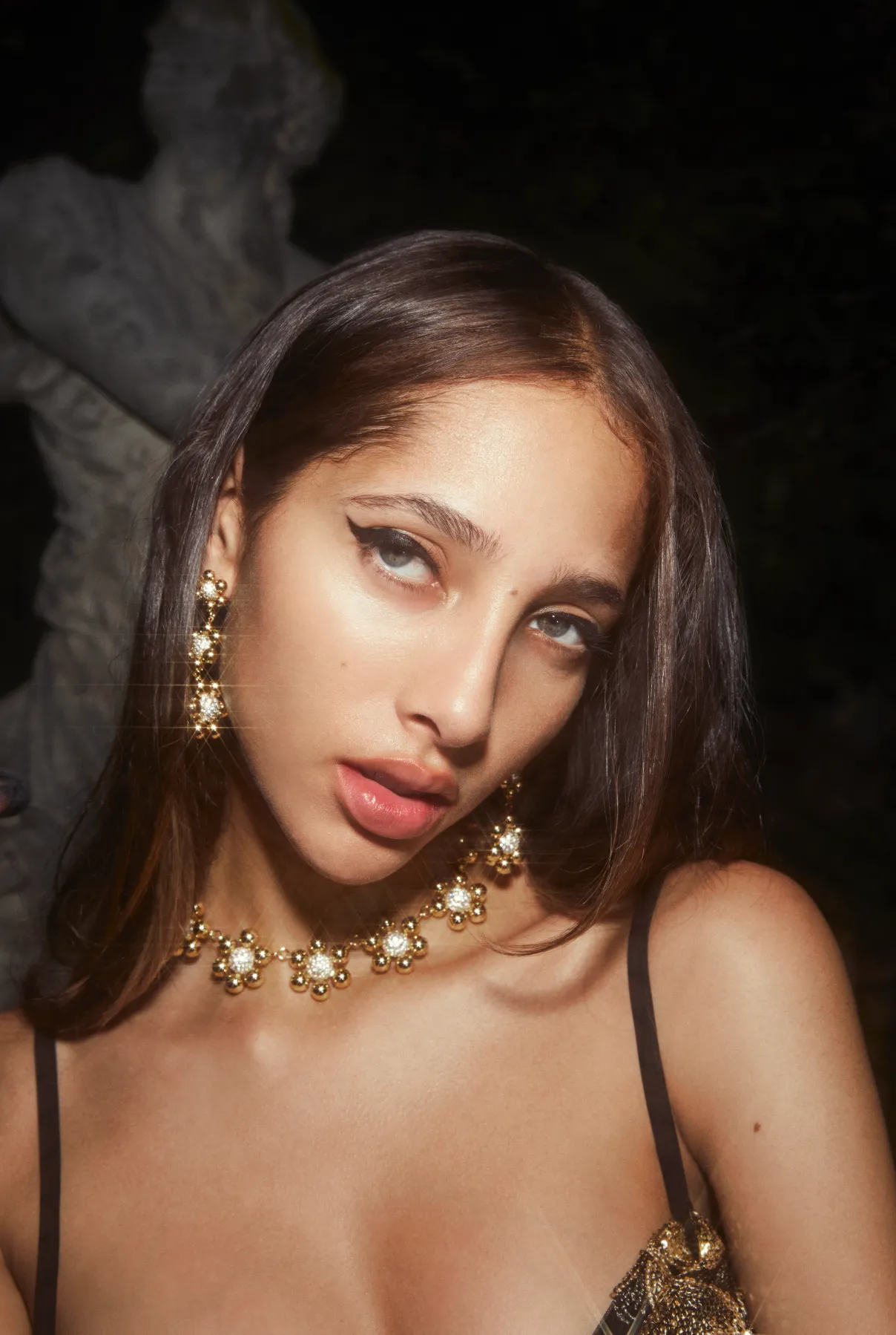 Daisy Statement Necklace- Gold sold by Luv Aj product image thumbnail 2