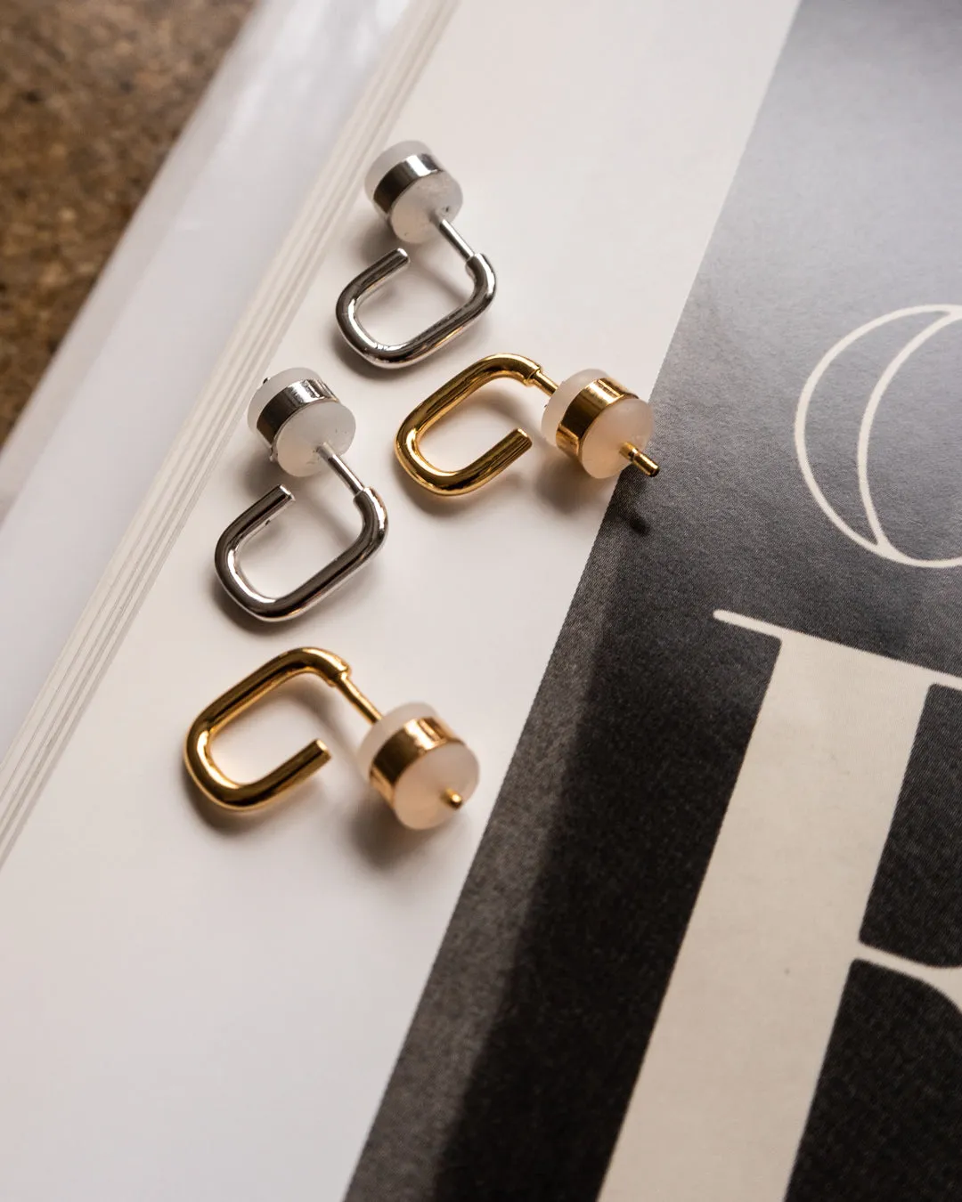 Petite Chain Link Huggies- Gold sold by Luv Aj product image thumbnail 4