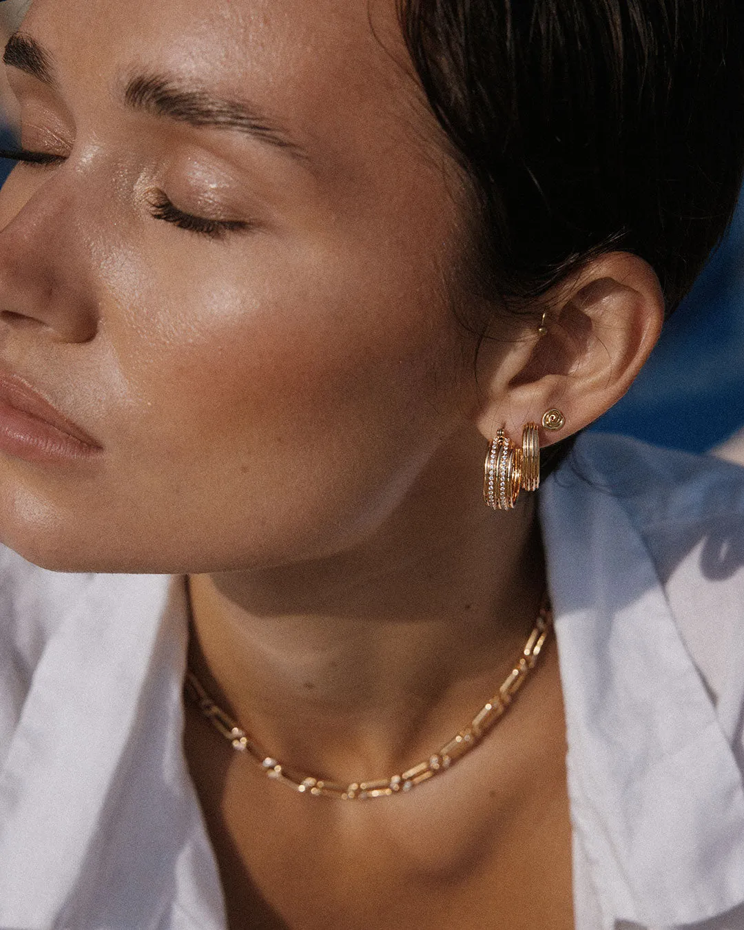 The Ridged Positano Hoops sold by Luv Aj product image thumbnail 4