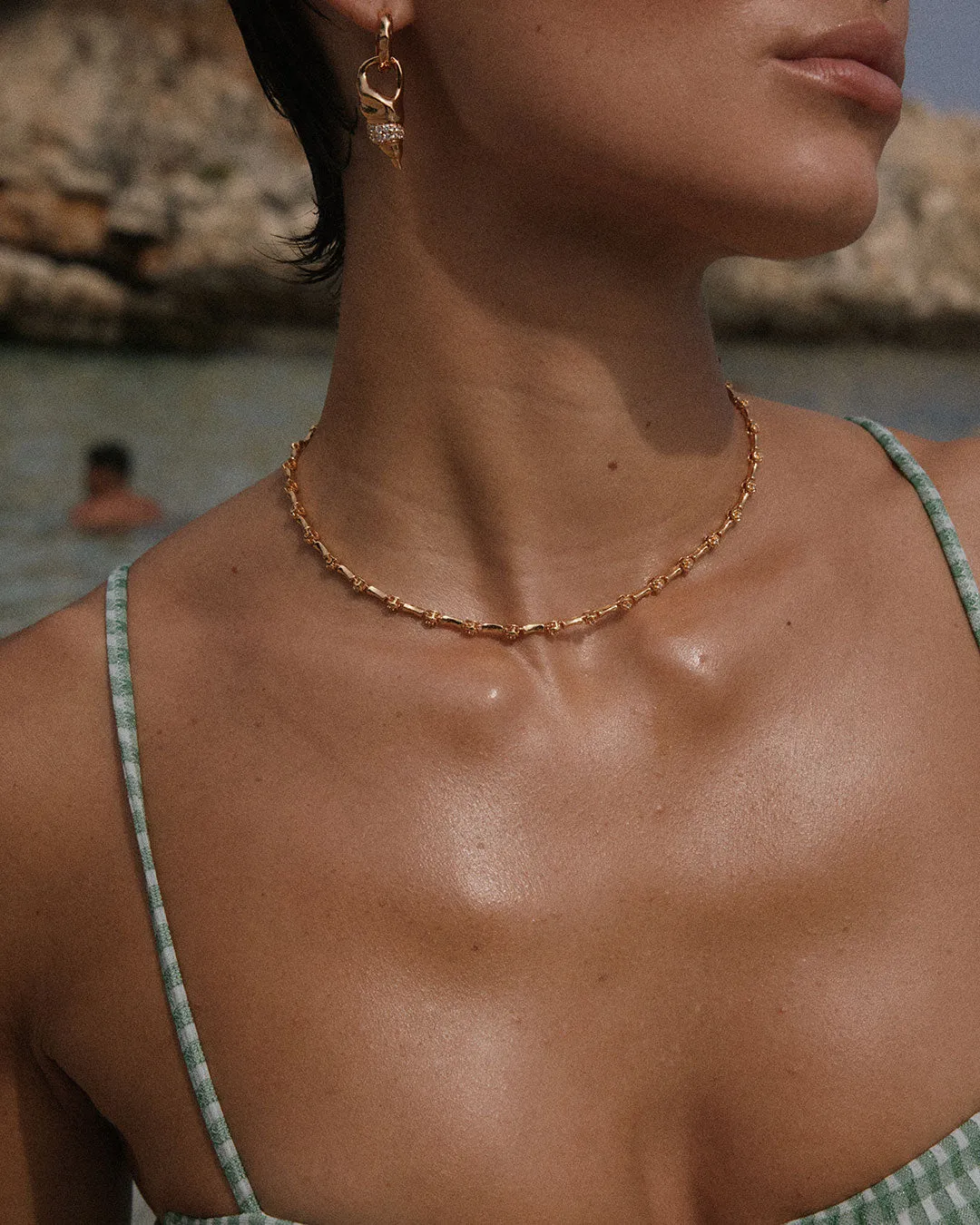 The Coquille Tennis Necklace sold by Luv Aj product image thumbnail 2