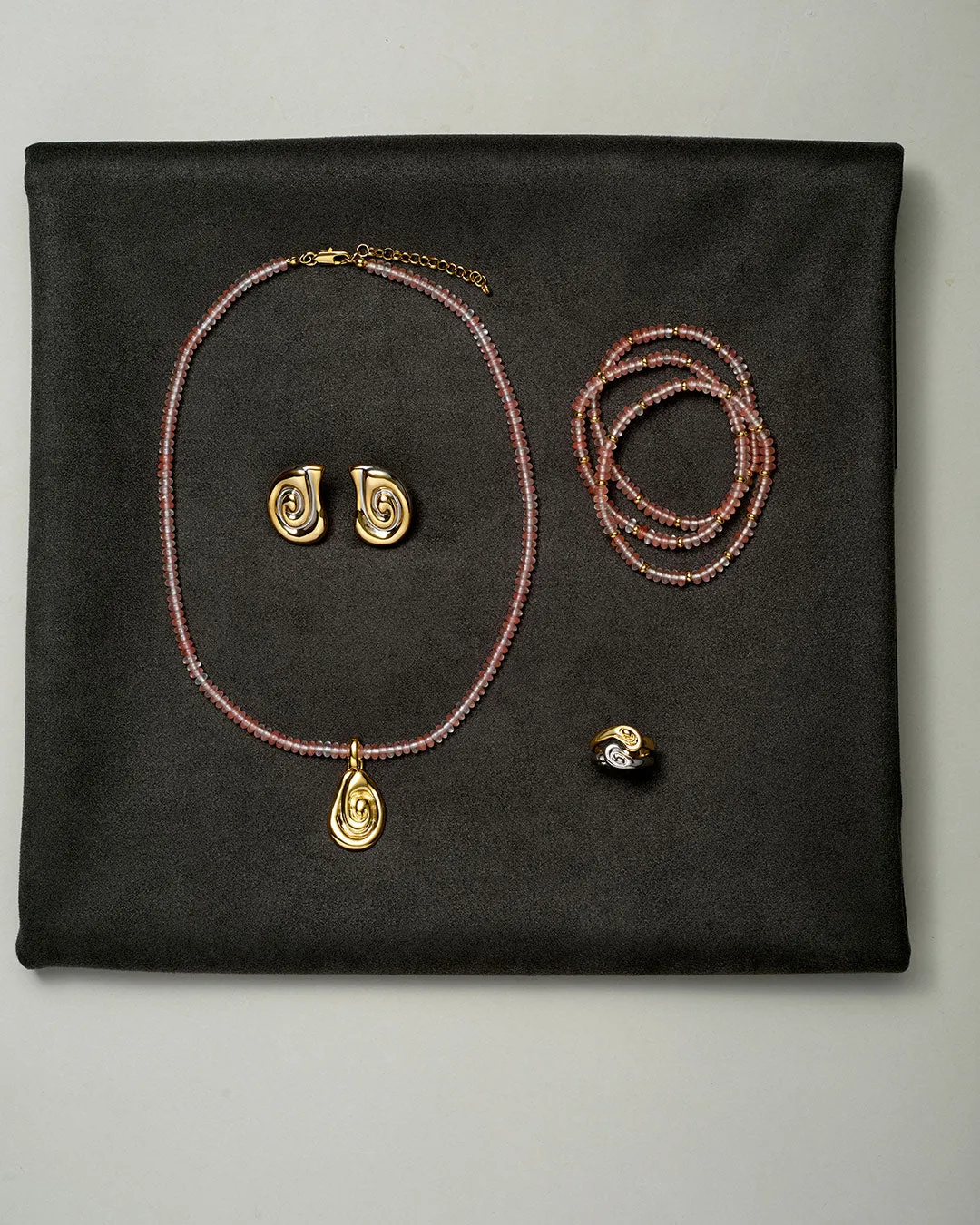 The Two-Tone Coquille Studs sold by Luv Aj product image thumbnail 4