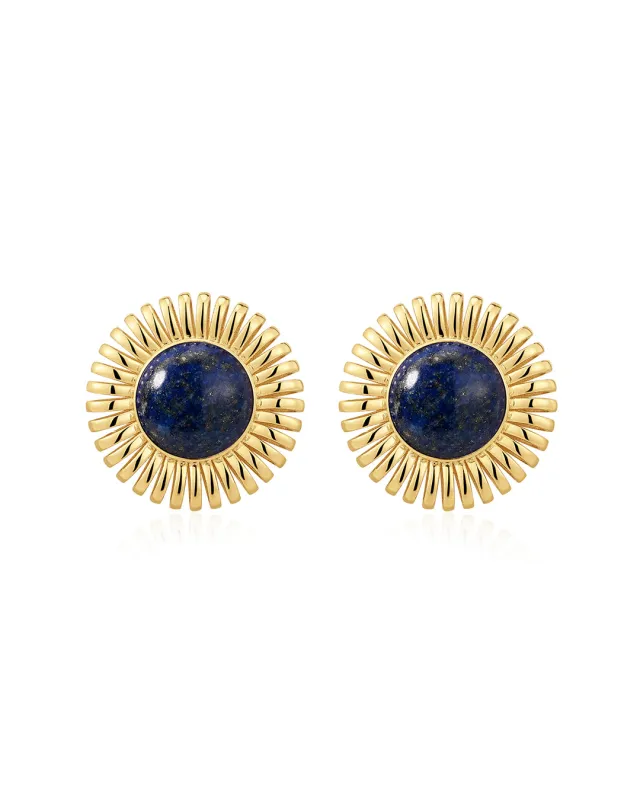 The Lapis Spirale Studs sold by Luv Aj