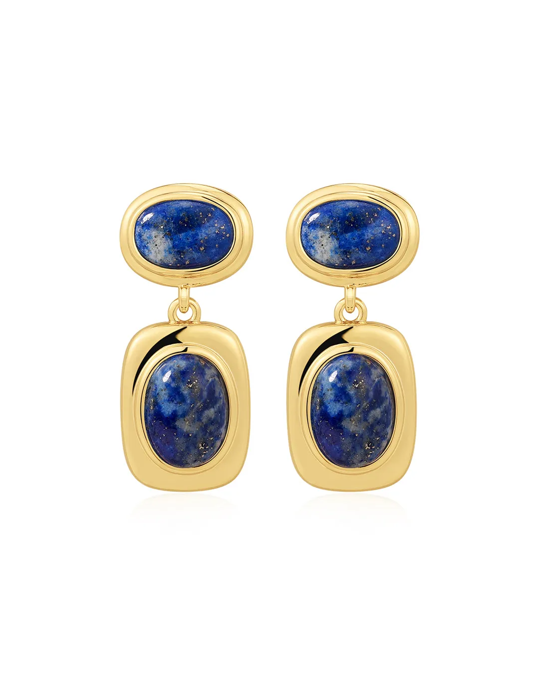 The Lapis Double Studs sold by Luv Aj
