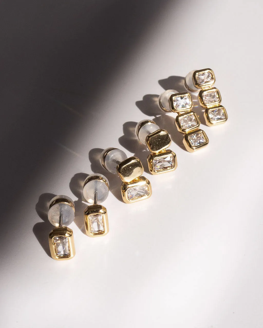 The Bianca Bezel Studs Set sold by Luv Aj product image thumbnail 3