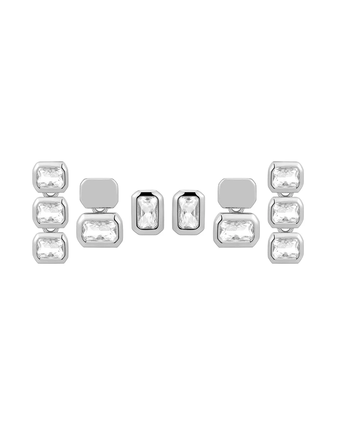 The Bianca Bezel Studs Set sold by Luv Aj product image thumbnail 2