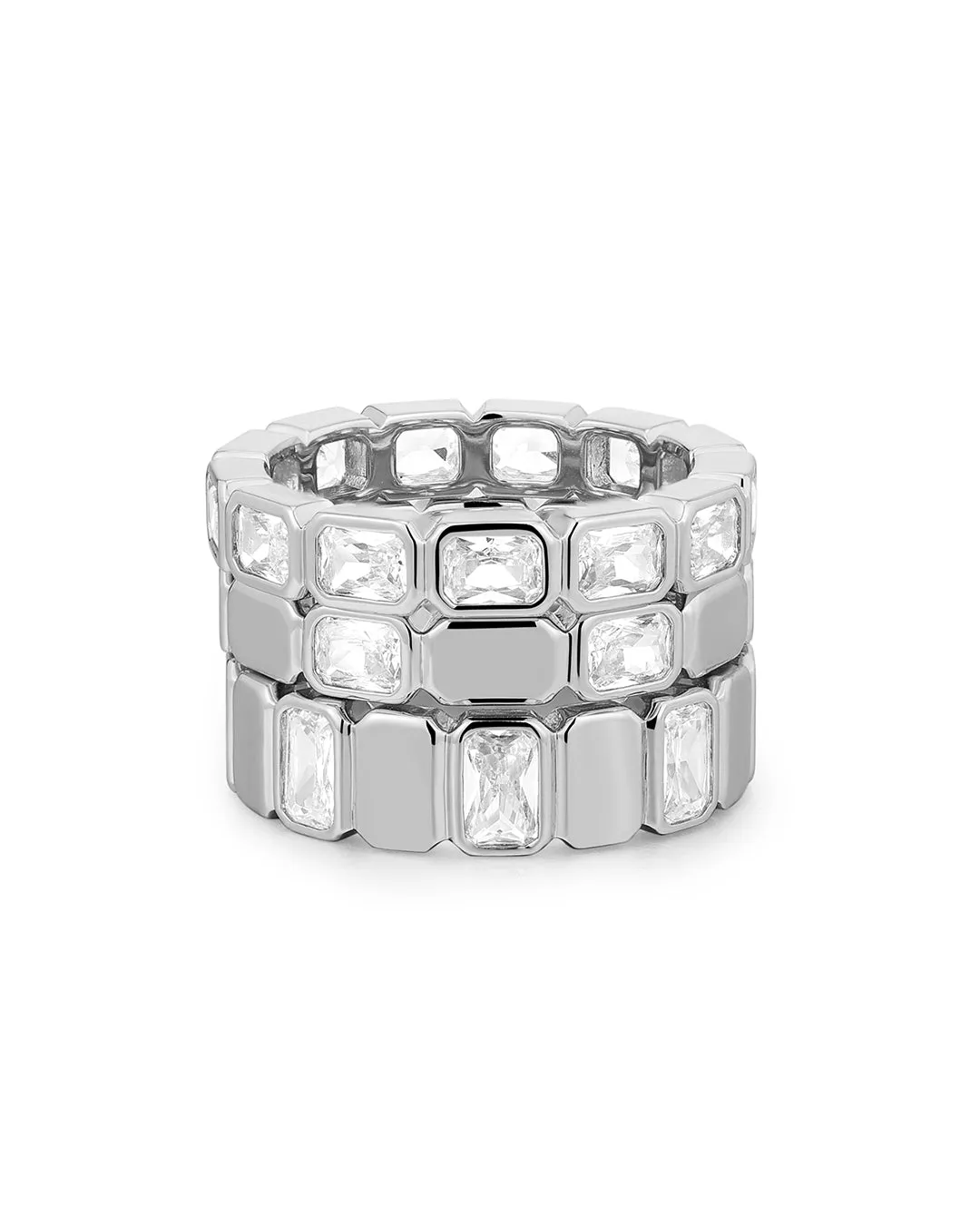 The Bianca Bezel Ring Set sold by Luv Aj product image thumbnail 2