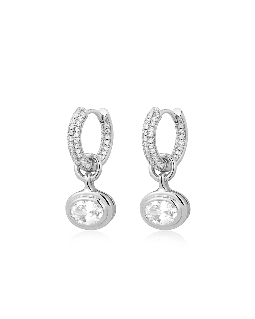 The Oval Double Bezel Charm Huggies sold by Luv Aj product image thumbnail 2