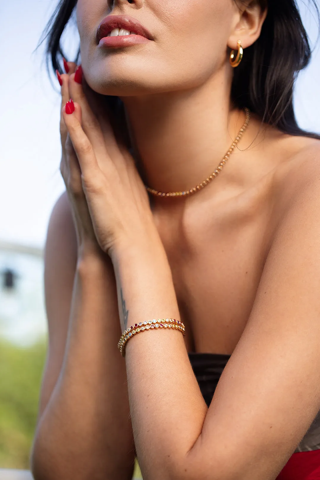 What Dreams Are Made Of Tennis Necklace sold by Luv Aj product image thumbnail 4