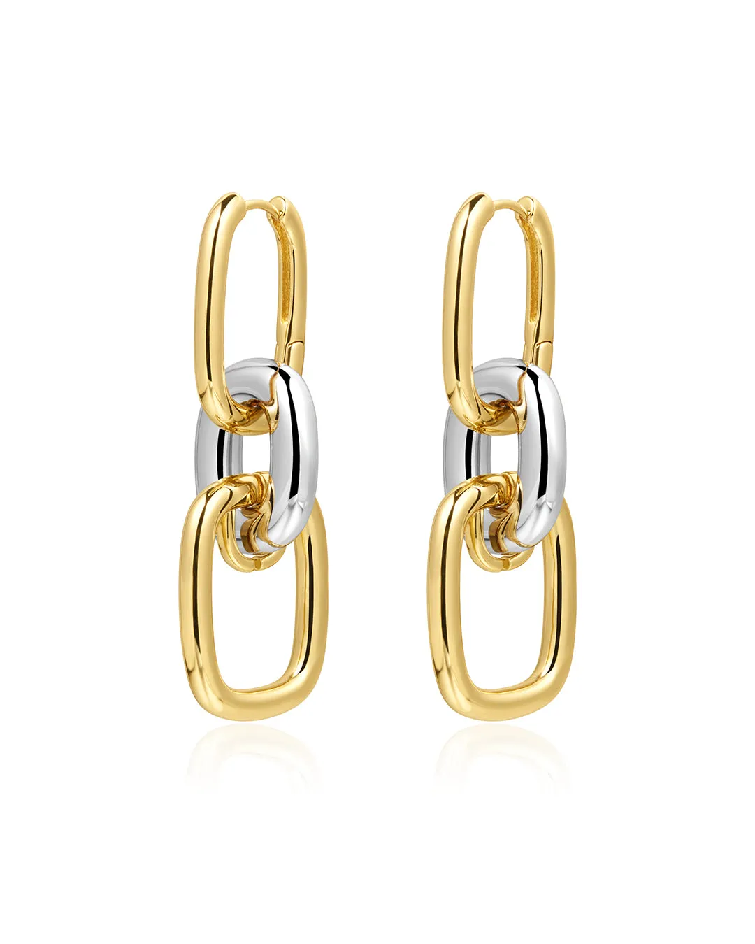 Two-Tone Chain Link Huggies sold by Luv Aj