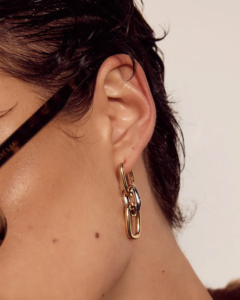 Two-Tone Chain Link Huggies sold by Luv Aj product image thumbnail 4