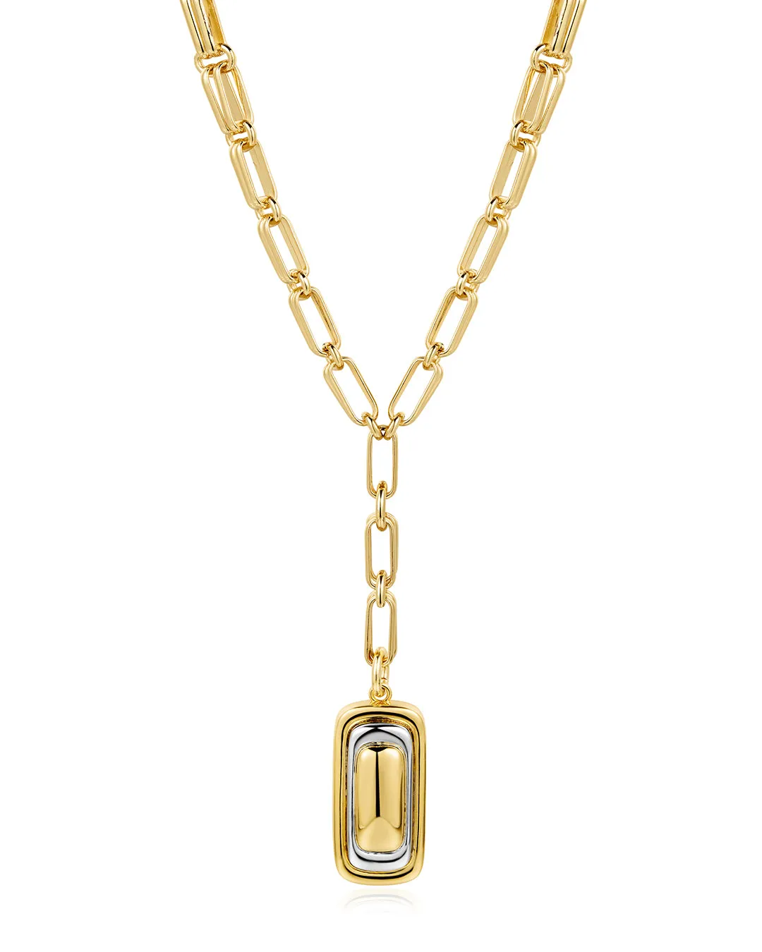 Dalia Two-Tone Pendant Necklace sold by Luv Aj