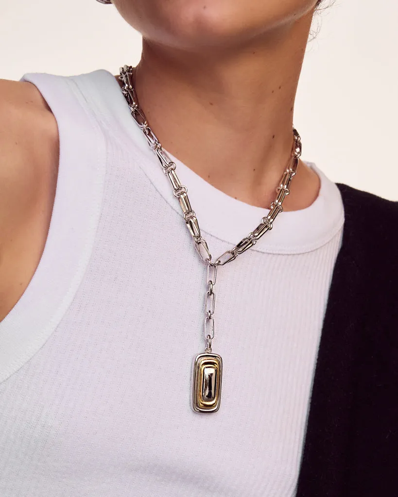 Dalia Two-Tone Pendant Necklace sold by Luv Aj product image thumbnail 5