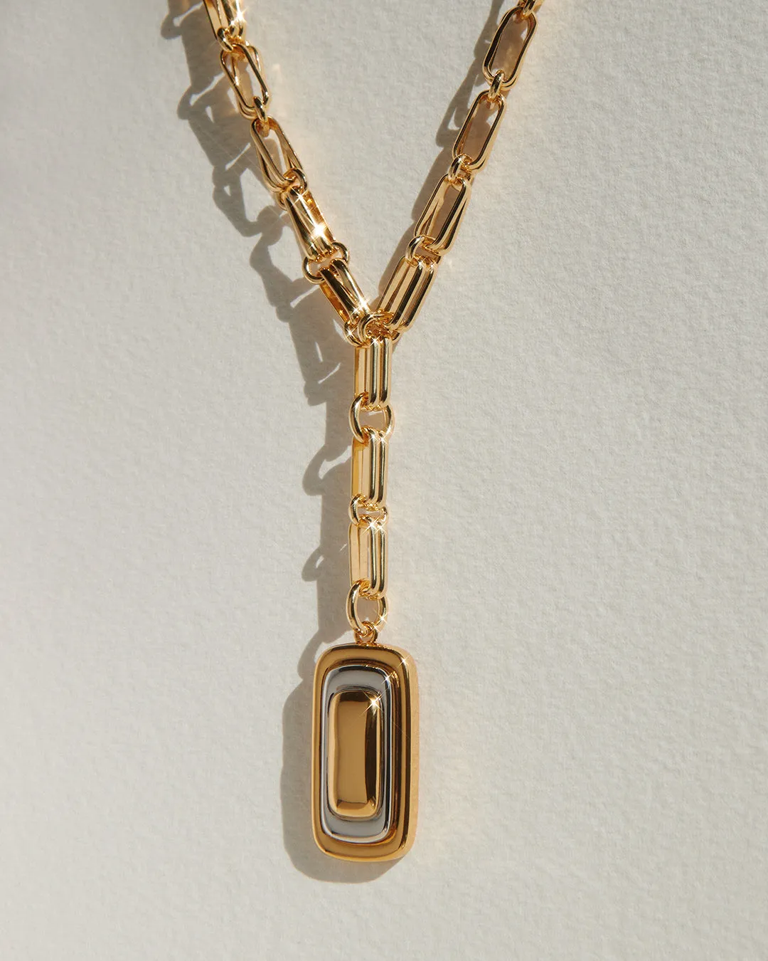 Dalia Two-Tone Pendant Necklace sold by Luv Aj product image thumbnail 3