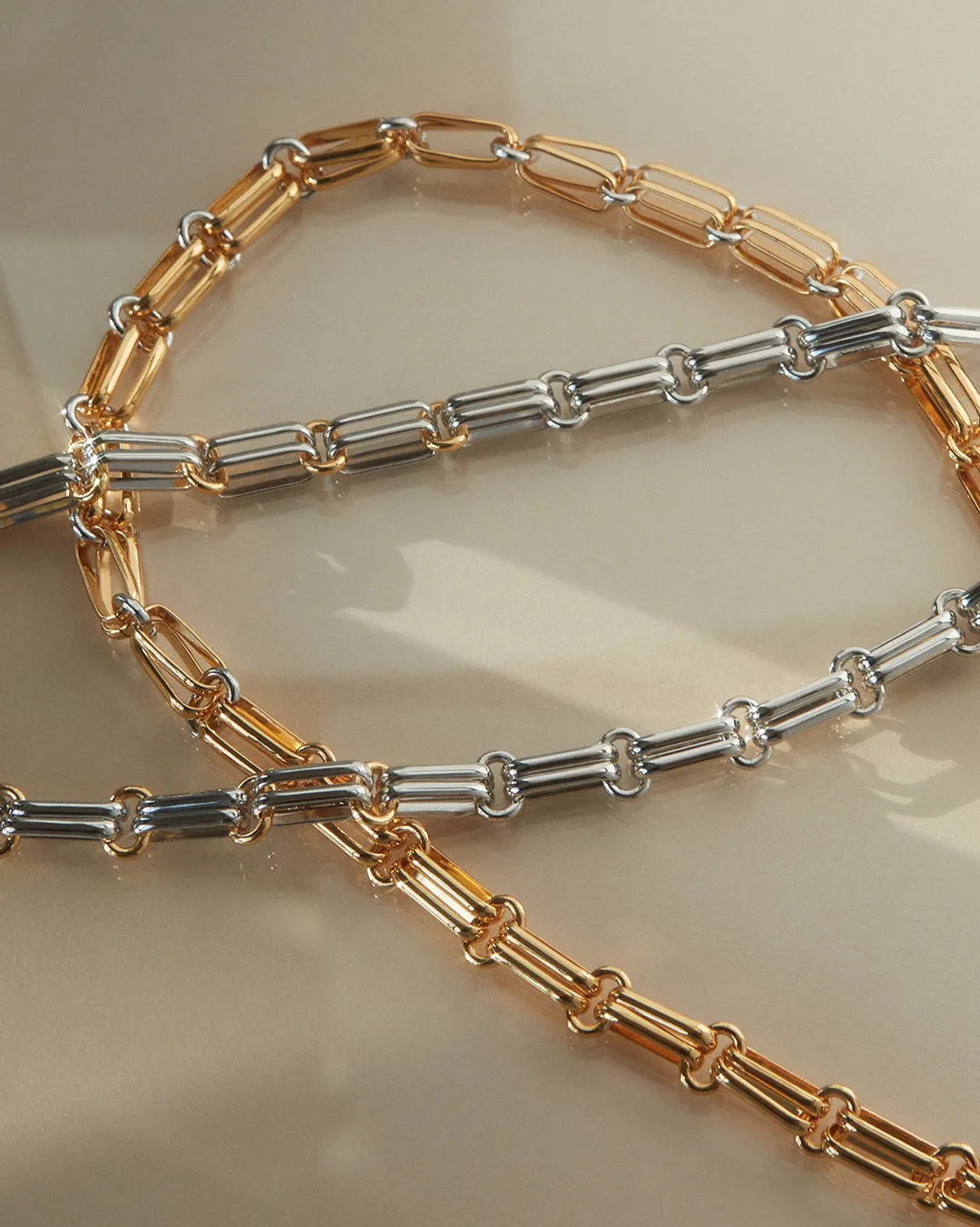 Dalia Two-Tone Chain Necklace sold by Luv Aj product image thumbnail 3