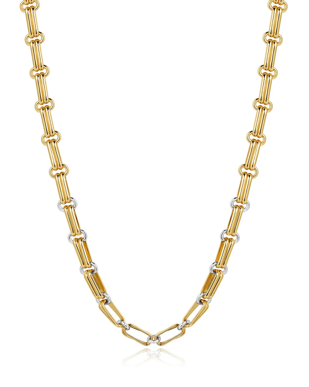Dalia Two-Tone Chain Necklace sold by Luv Aj