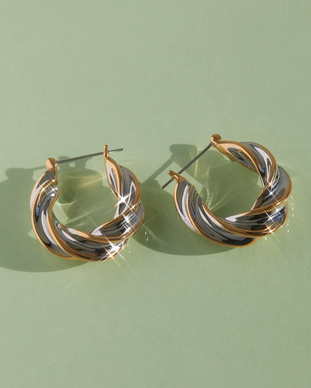 Perry Two-Tone Hoops sold by Luv Aj product image thumbnail 2