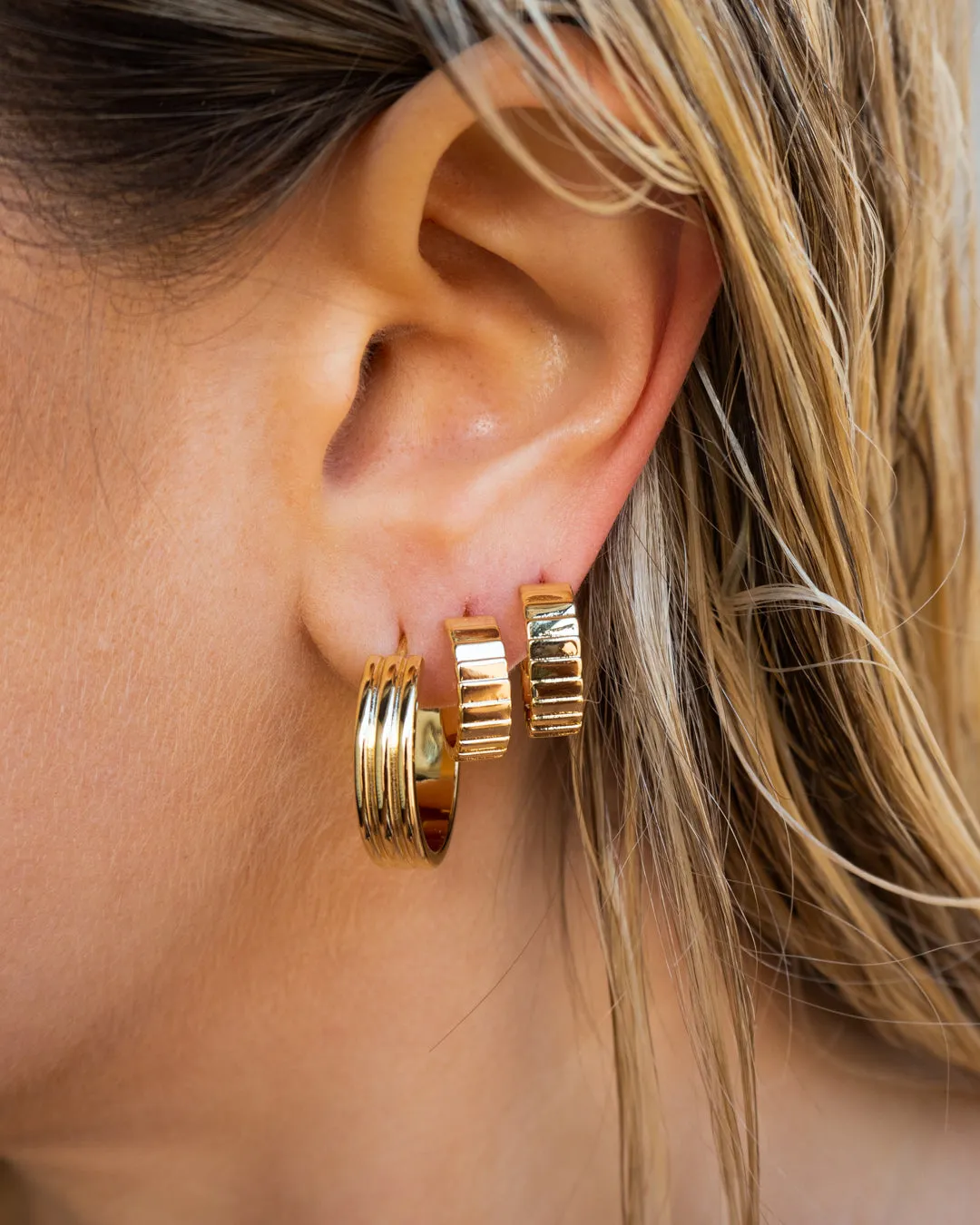 Charlotte Hoops- Gold sold by Luv Aj product image thumbnail 5