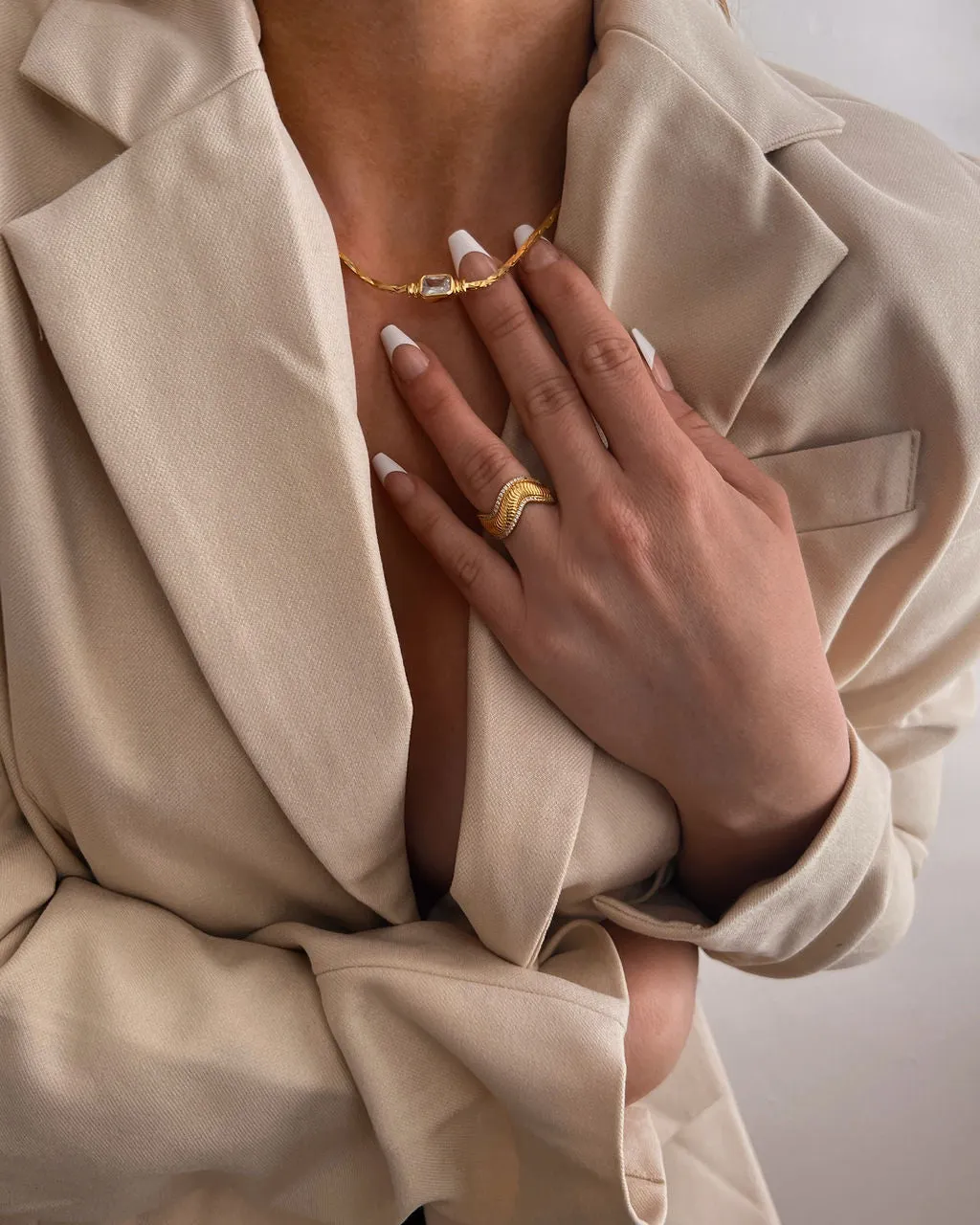 The Camille Chain Necklace- Gold sold by Luv Aj product image thumbnail 4