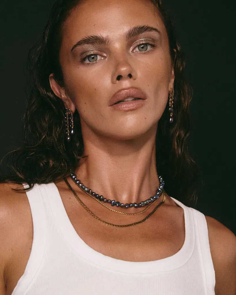 The Pave Hook Pearl Necklace sold by Luv Aj product image thumbnail 5