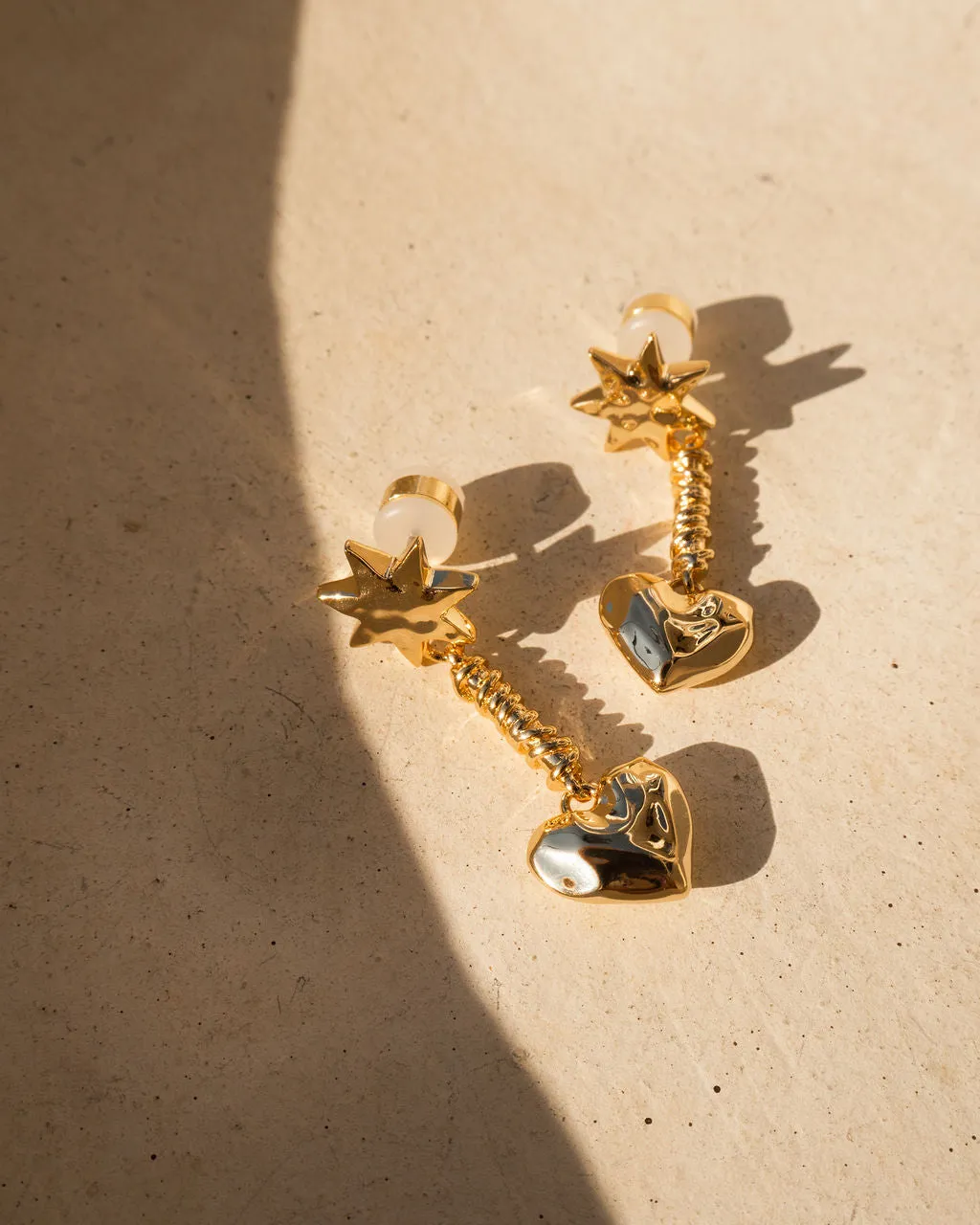 The Molten Heart Drop Studs sold by Luv Aj product image thumbnail 4