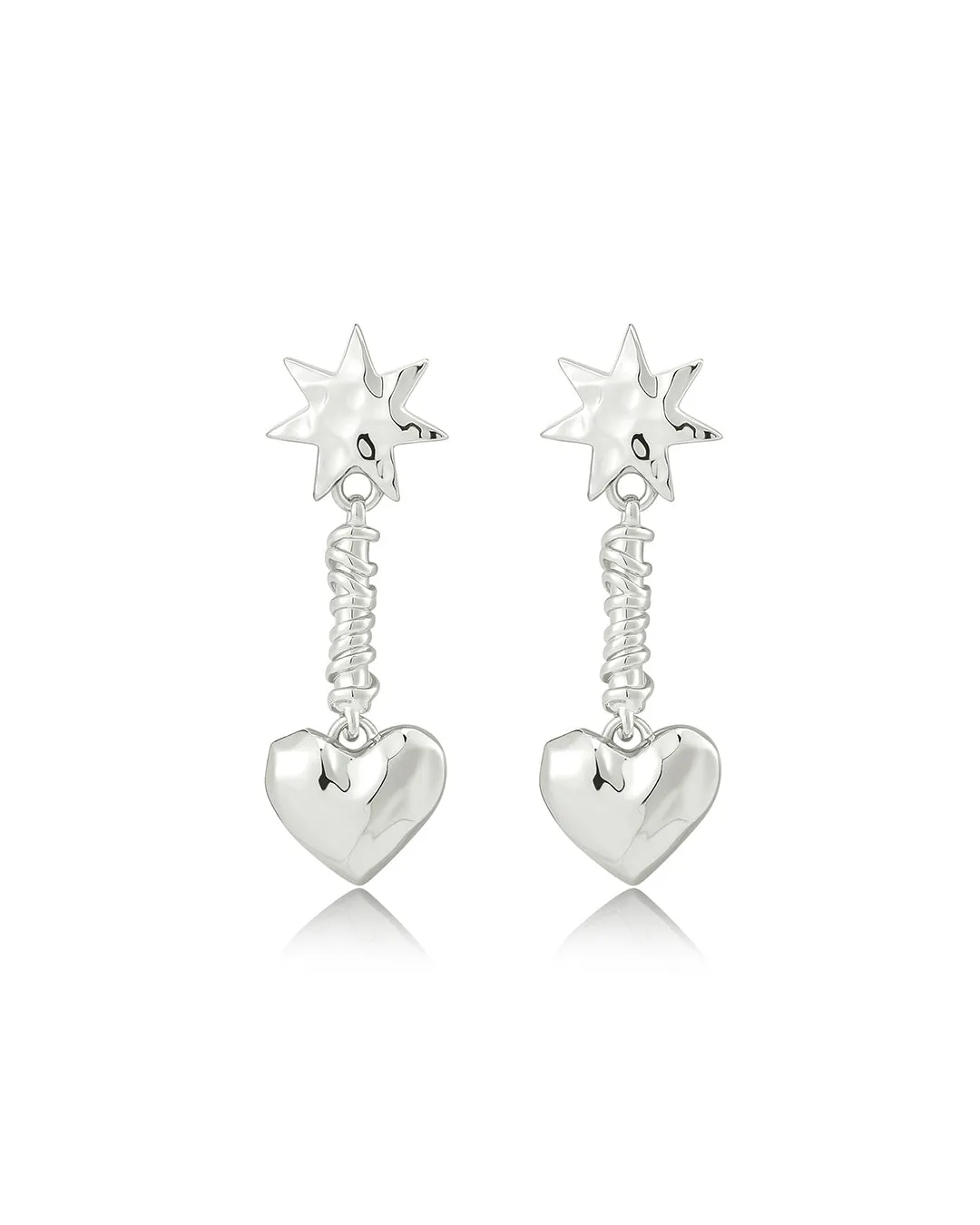The Molten Heart Drop Studs sold by Luv Aj product image thumbnail 2