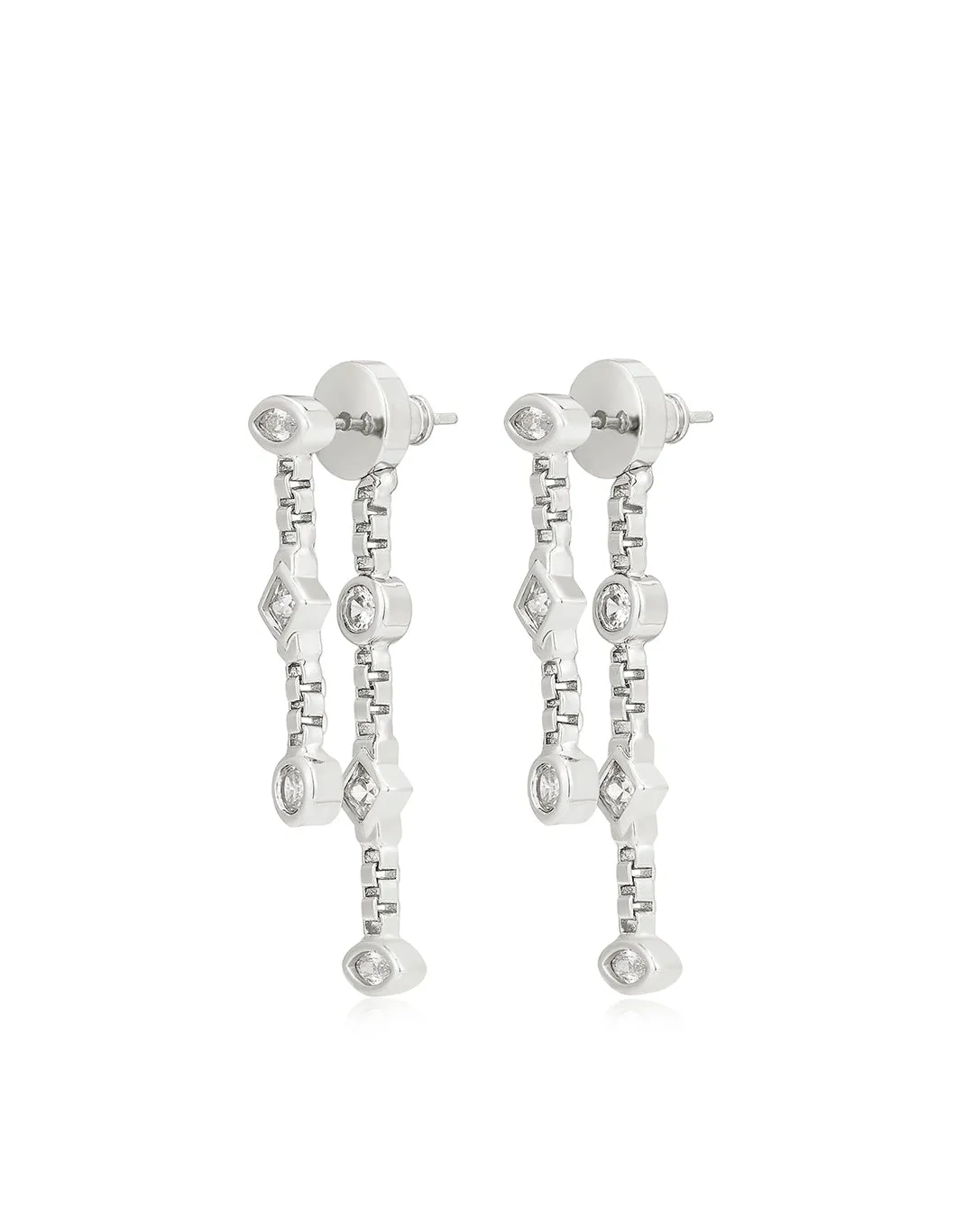 The Camille Double Chain Studs sold by Luv Aj product image thumbnail 2