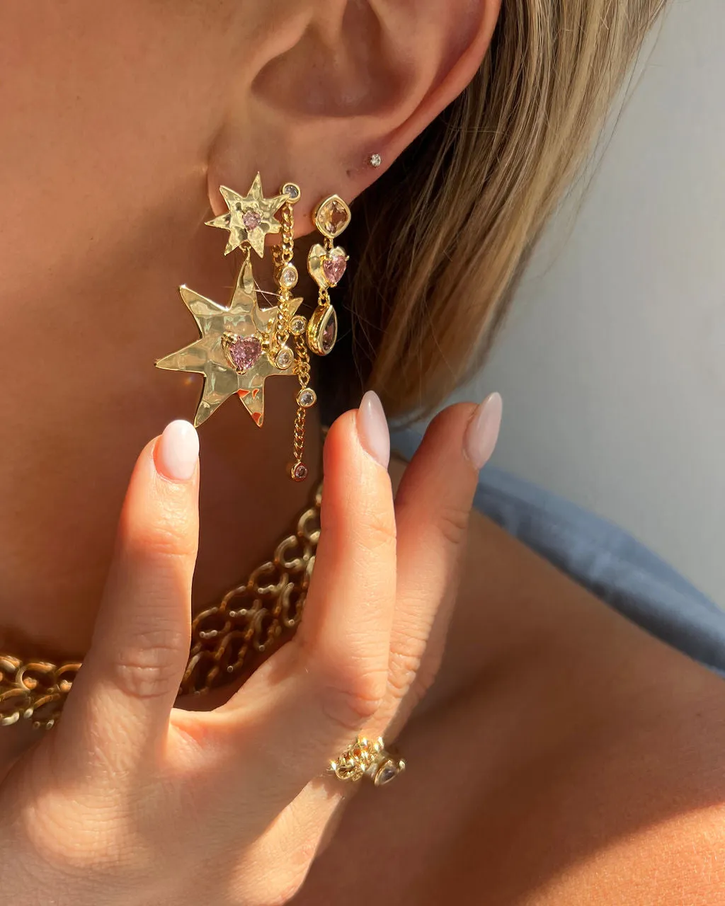 The Starry Stud Statement Earrings sold by Luv Aj product image thumbnail 4