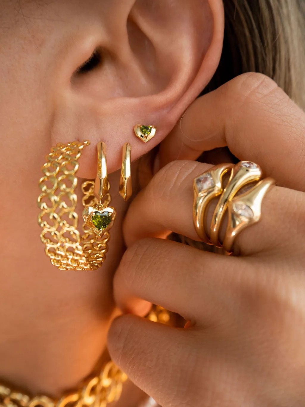 The Metal Lace Hoops sold by Luv Aj product image thumbnail 5