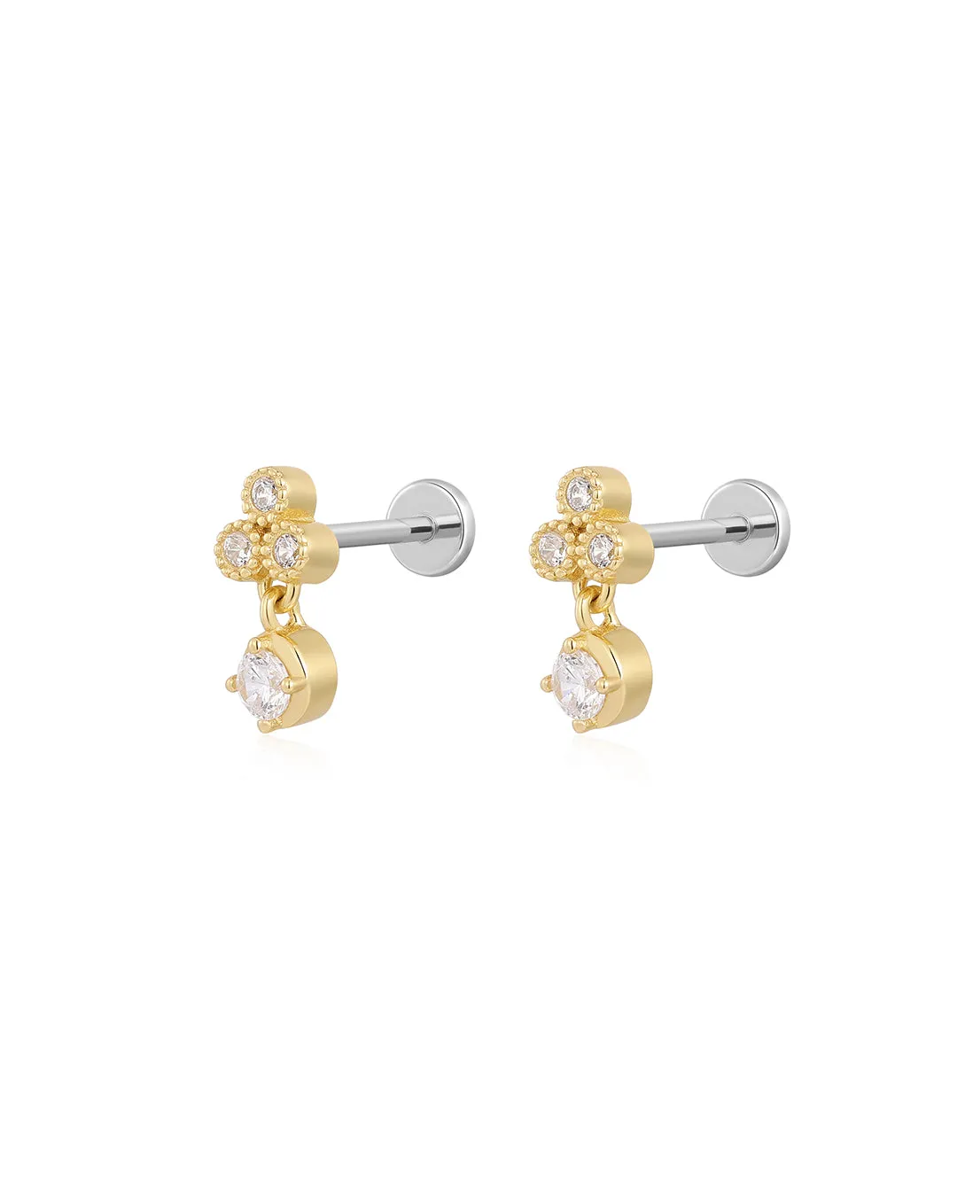The Trio Dangle Studs sold by Luv Aj