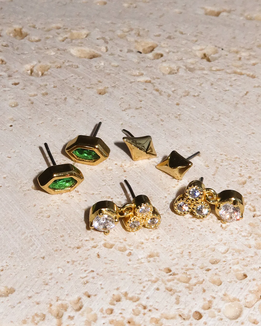 The Trio Dangle Studs sold by Luv Aj product image thumbnail 5