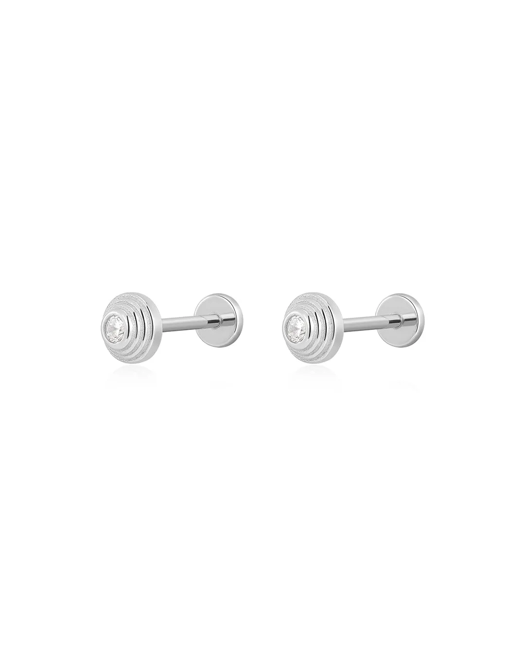 The Round Step Cut Studs sold by Luv Aj product image thumbnail 2