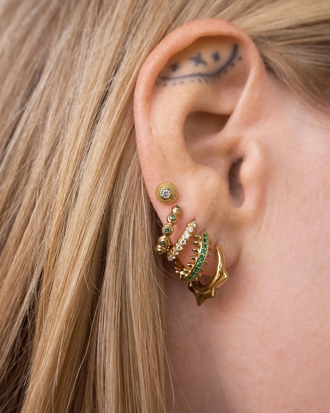 The Round Step Cut Studs sold by Luv Aj product image thumbnail 3