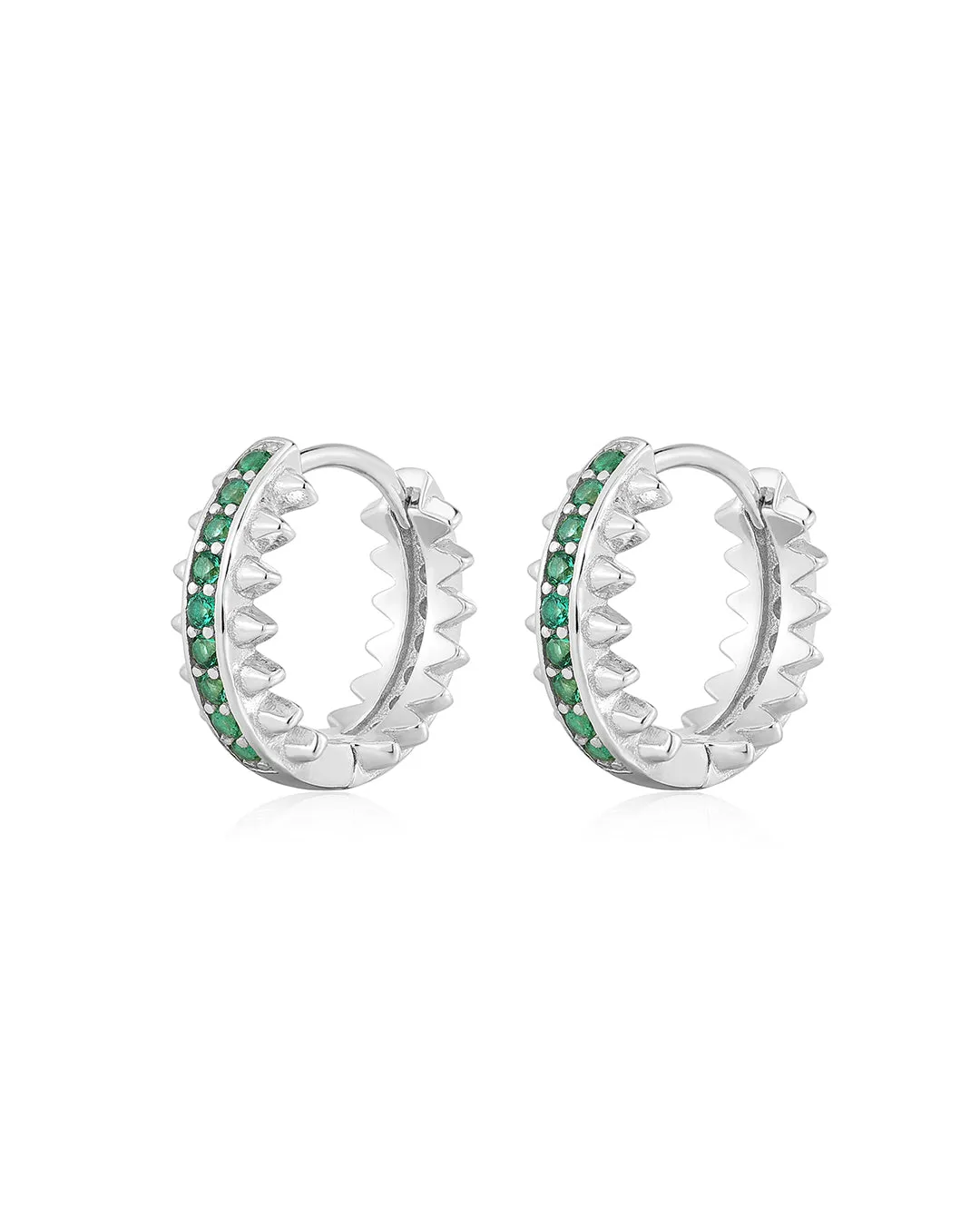 The Pave Stripe Spike Huggies sold by Luv Aj product image thumbnail 2