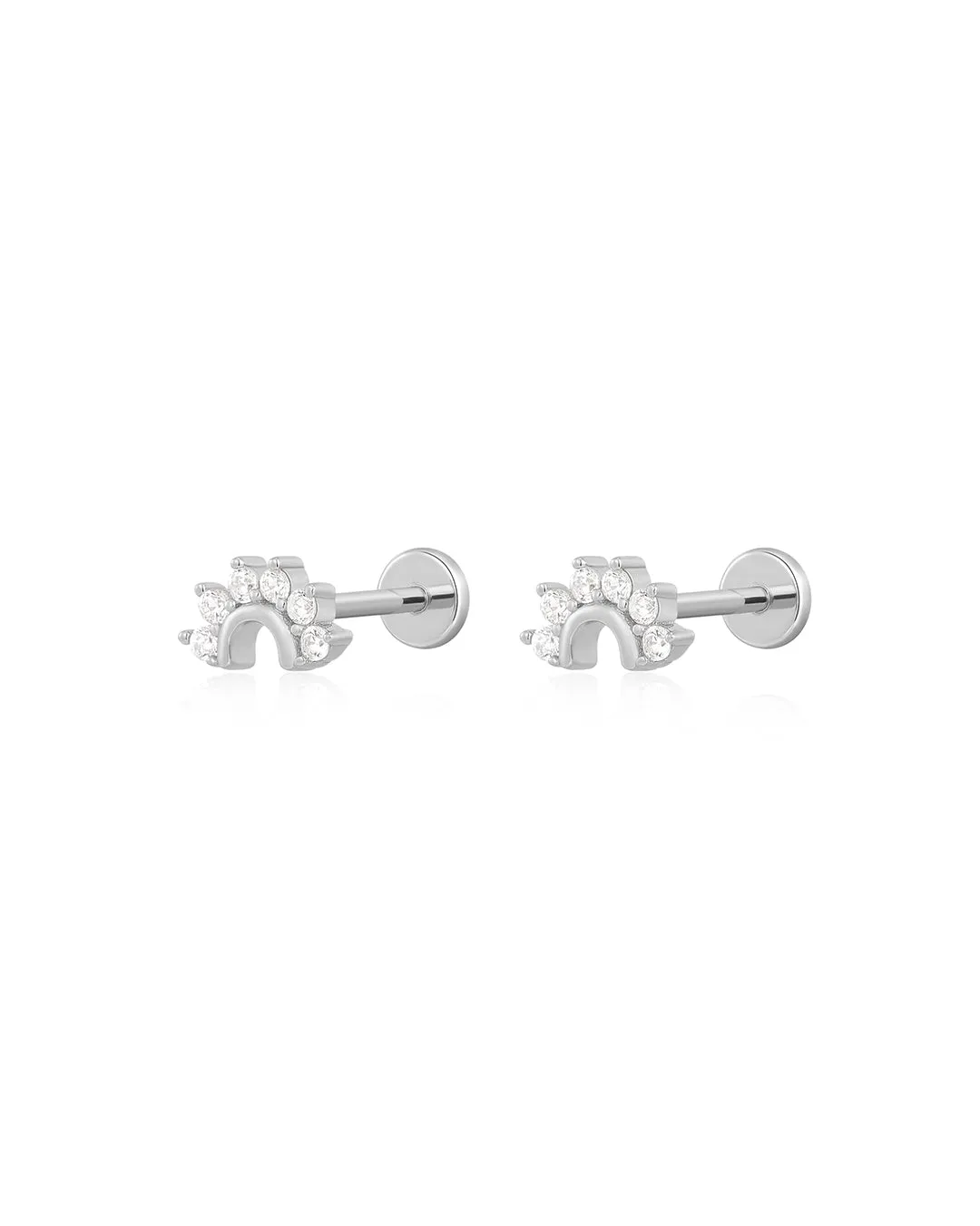 The Pave Flare Studs sold by Luv Aj product image thumbnail 2