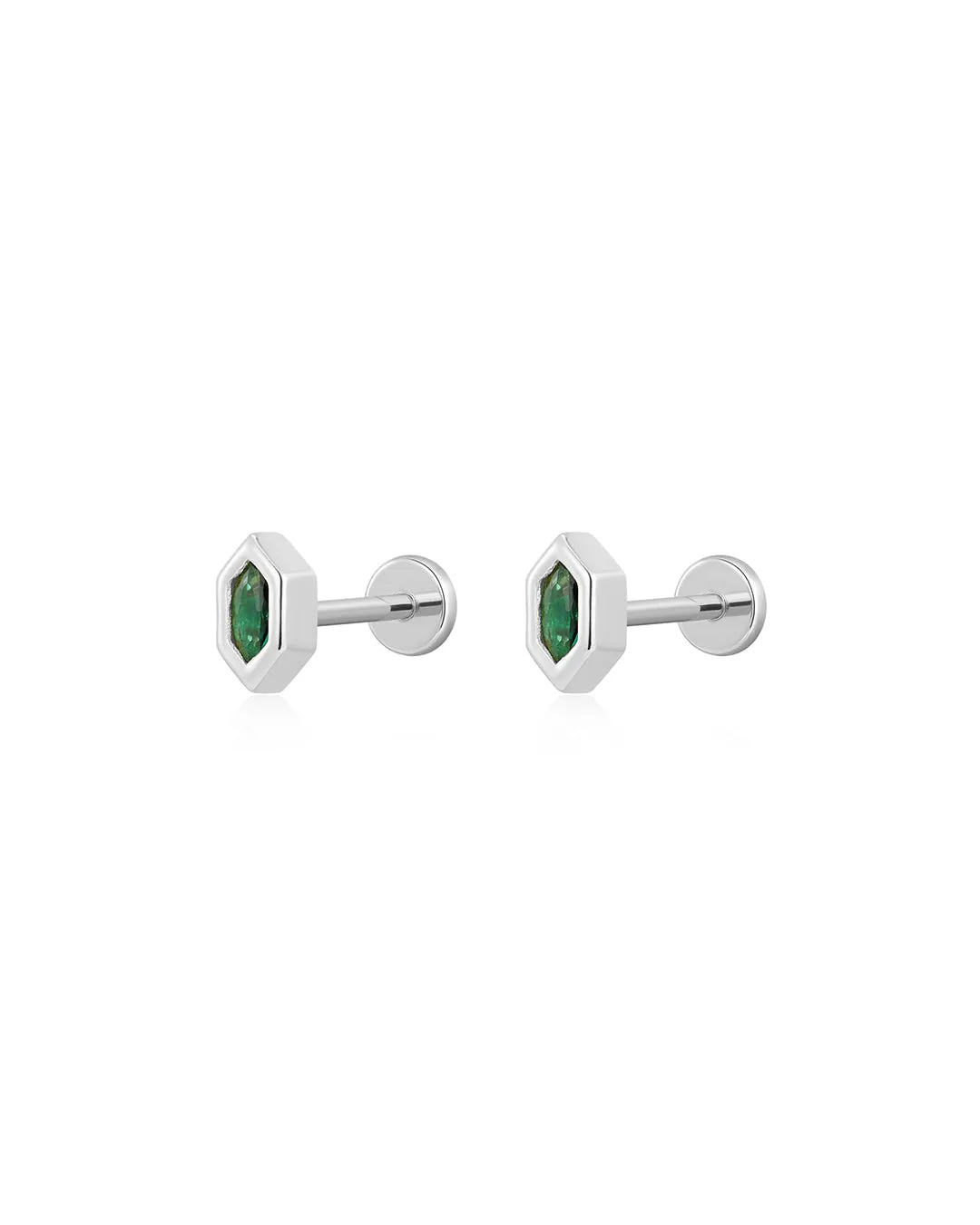 The Geo Stone Bezel Studs sold by Luv Aj product image thumbnail 2
