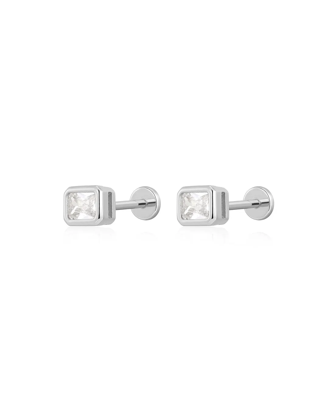 The Emerald Bezel Studs sold by Luv Aj product image thumbnail 2