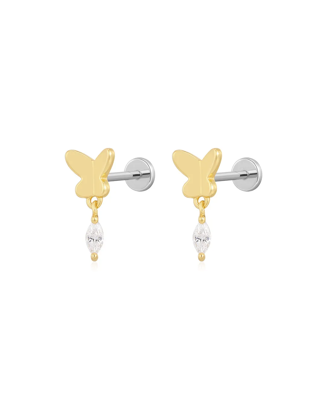 The Butterfly Dangle Studs sold by Luv Aj